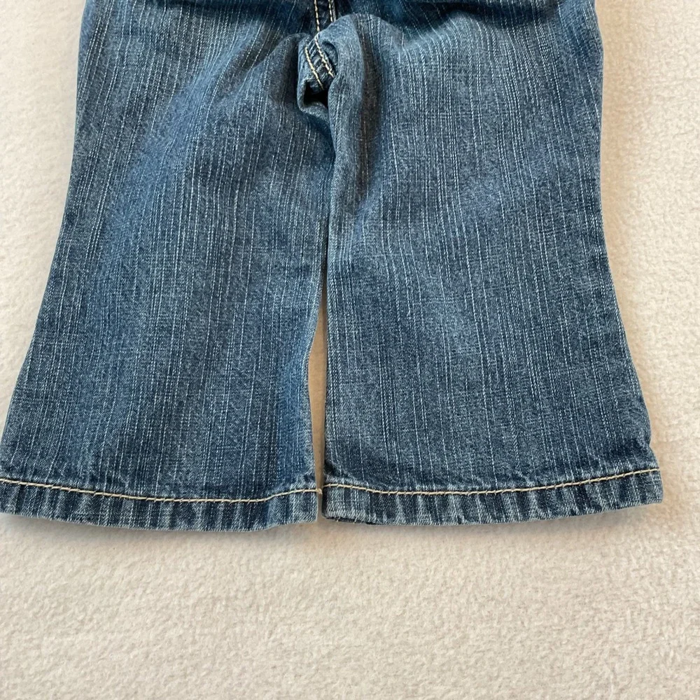 Gymboree Baby Girl Penguin Winter Embroidered Jeans Blue Denim 6-12 Months